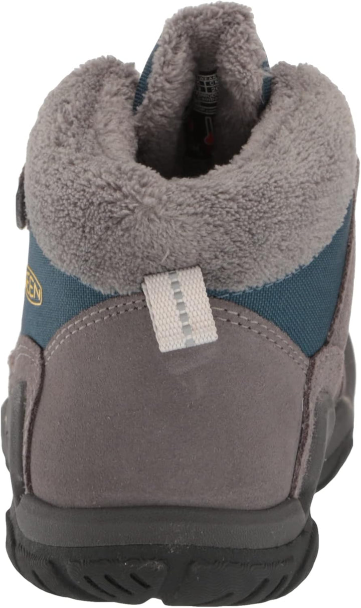 KEEN Unisex Kinder Knotch Chukka-Stiefel 19 EU Steel Grey Blue Wing Teal, 19 EU Steel Grey Blue Wing