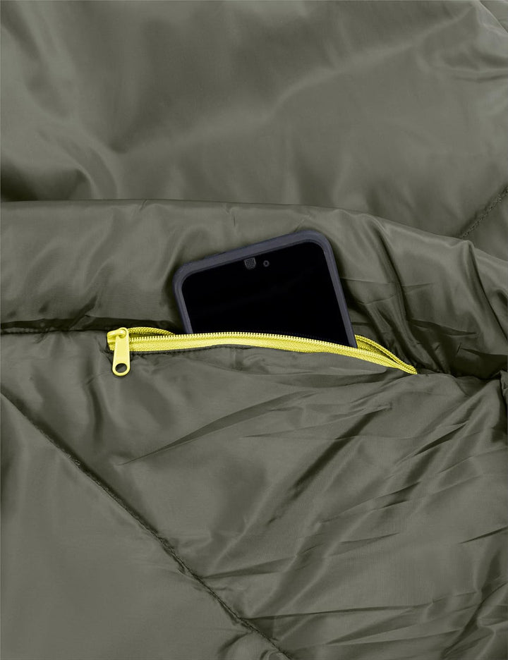 VAUDE Mumienschlafsack Sioux 800 II Blau, atmungsaktiver 3-Jahreszeiten Schlafsack 2°C – 8°C, kompak