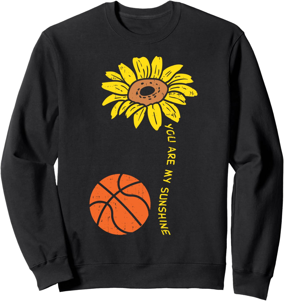Sunflower Sunshine Basketball Flower Baller Men Women Girls Sweatshirt