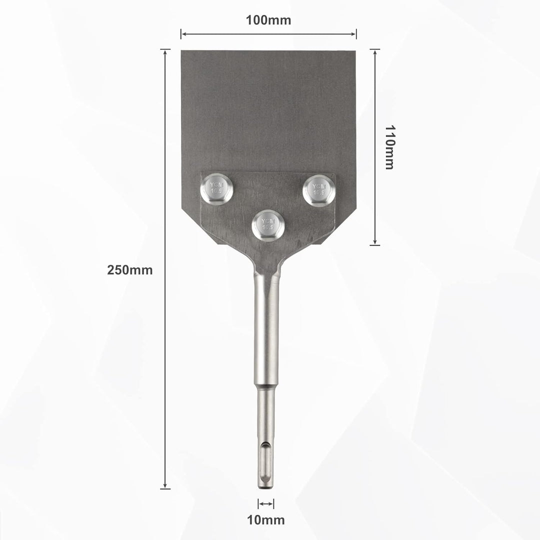 CPROSP SDS-Plus Spachtelmeissel Meissel 250x100mm, zum Abtragen von Bodenbelägen und Beschichtungen