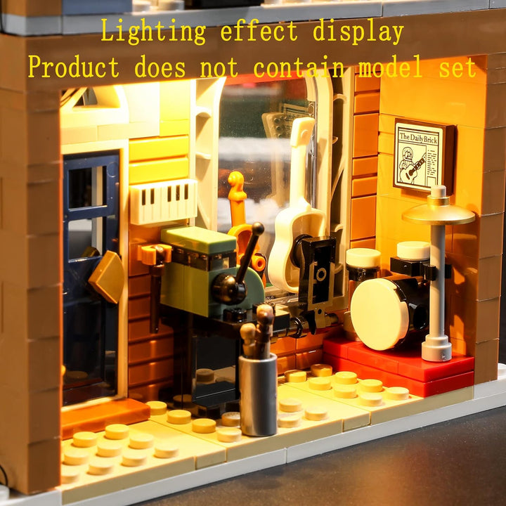 GEAMENT LED Licht-Set Kompatibel mit Lego Holiday Main Street - Beleuchtungsset für Creator 10308 Ba
