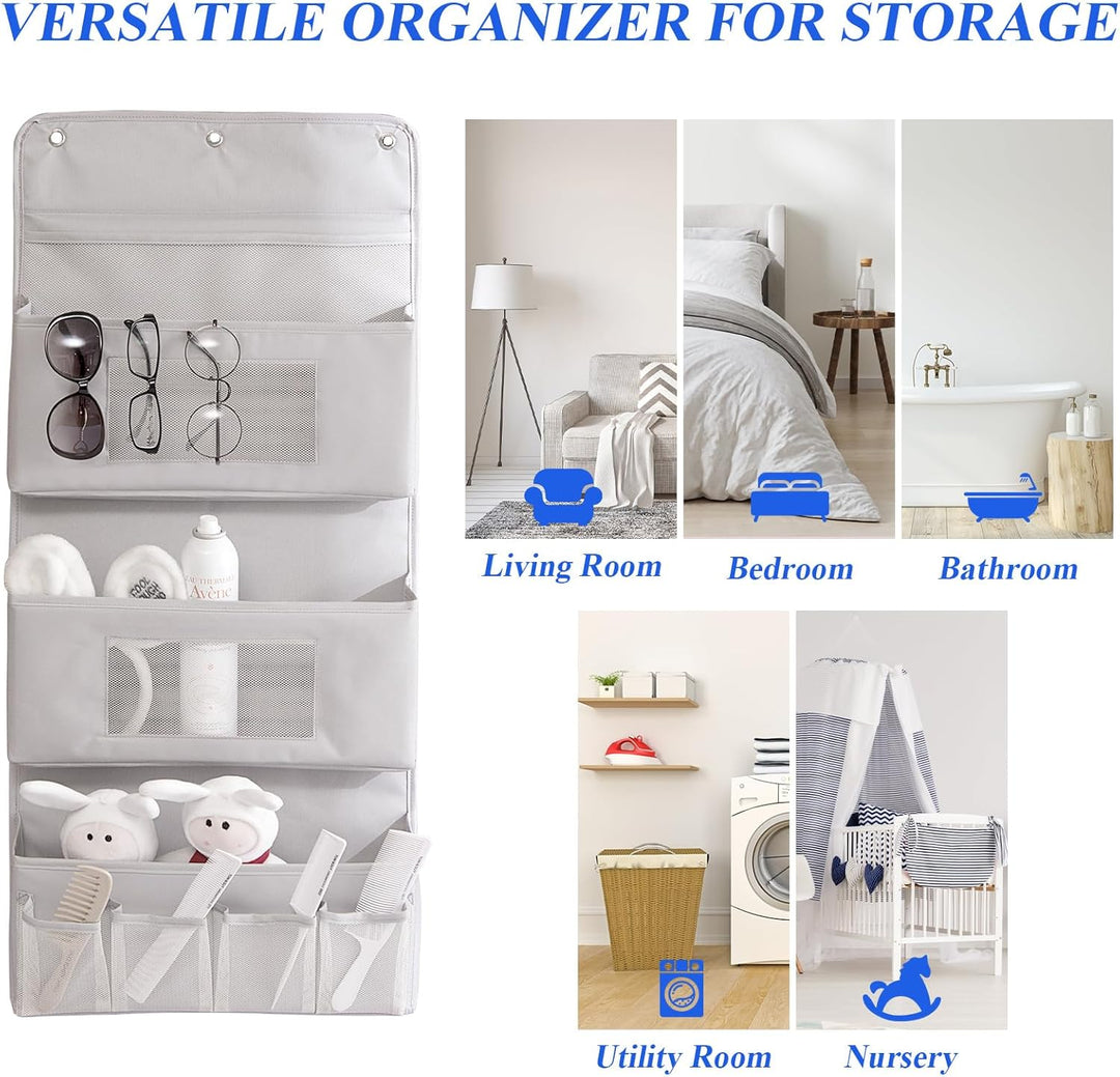 Hängende Aufbewahrung über der Tür Organizer Storage 3 Schichten mit 4 kleinen Taschen, faltbar & wa