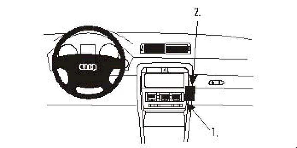 Brodit | ProClip Fahrzeughalter 852871 | Made IN Sweden | Winkelbefestigung | für linkslenkende Fahr