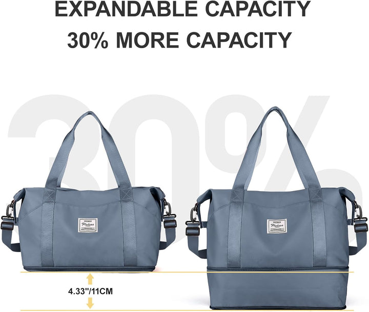 Reisetasche Damen Sporttasche 40x20x25 Ryanair Handgepäck Tasche Weekender Bag Schwimmtasche Wasserd