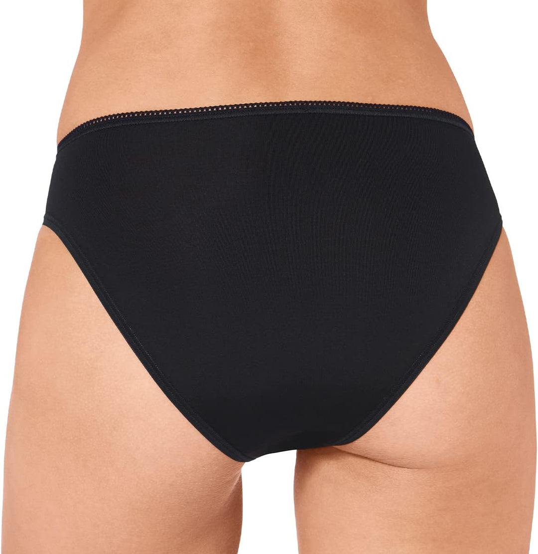 Sloggi Damen Slip (3er Pack) 48 6 X Schwarz, 48 6 X Schwarz