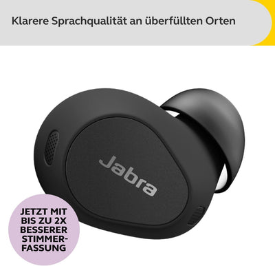 Jabra Elite 10 schnurlose In-Ear-Bluetooth-Kopfhörer Advanced Active Noise Cancellation, 6 eingebaut