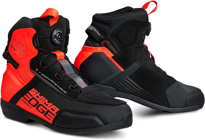 SHIMA EDGE, Motorradschuhe für Männer - Verstärkte Strassenreitschuhe mit ATOP-Verschlusssystem Vent