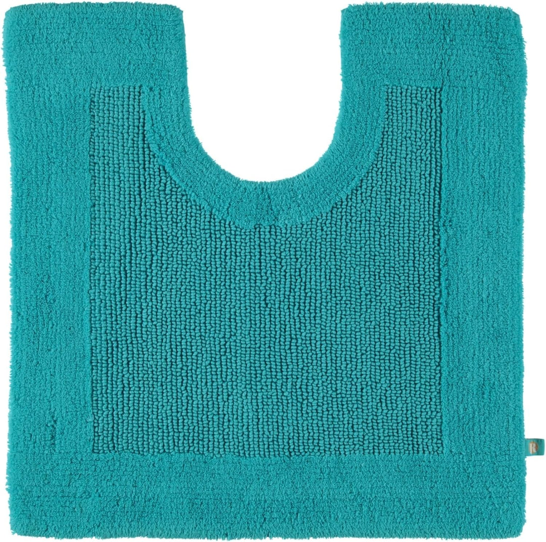 Rhomtuft Badteppiche Prestige Azur - 41 Toilettenvorlage mit Ausschnitt 60x60 cm Azur - 41, Toilette