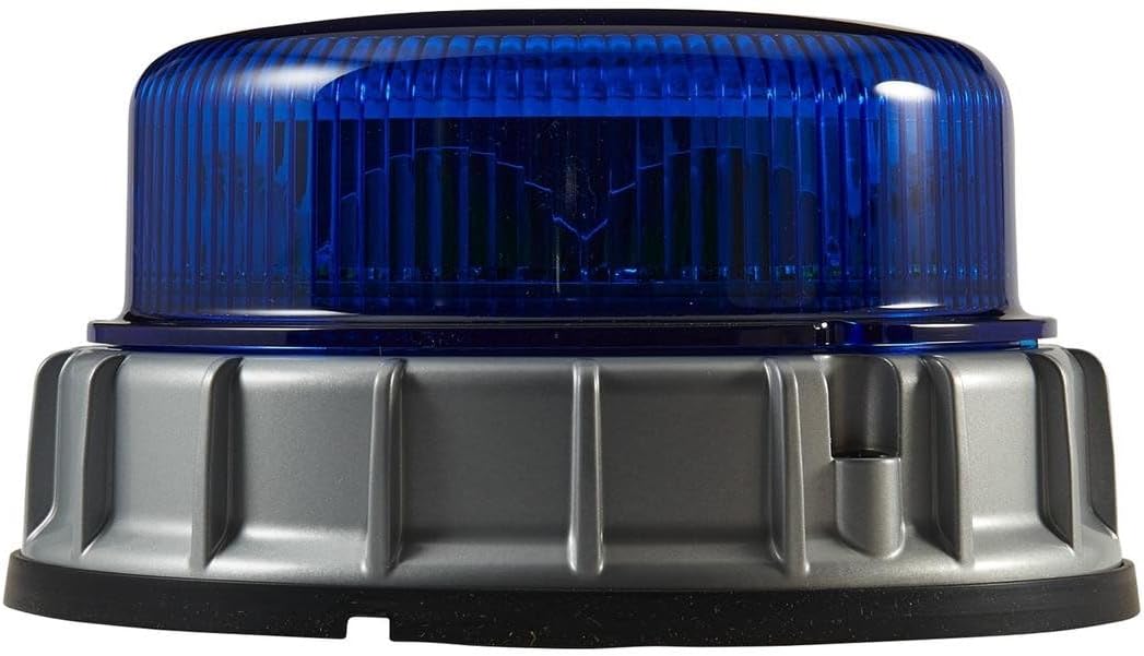 HELLA - LED-Blitz-Kennleuchte - K-LED 2.0 F - 12/24V - blau - Anbau - Kabel: 1450mm - Stecker: offen