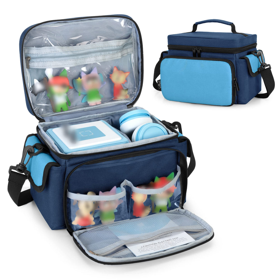 LoDrid Hülle kompatibel mit Toniebox, tragbare Tasche für Audioplayer Starter-Set mit Griff und Schu