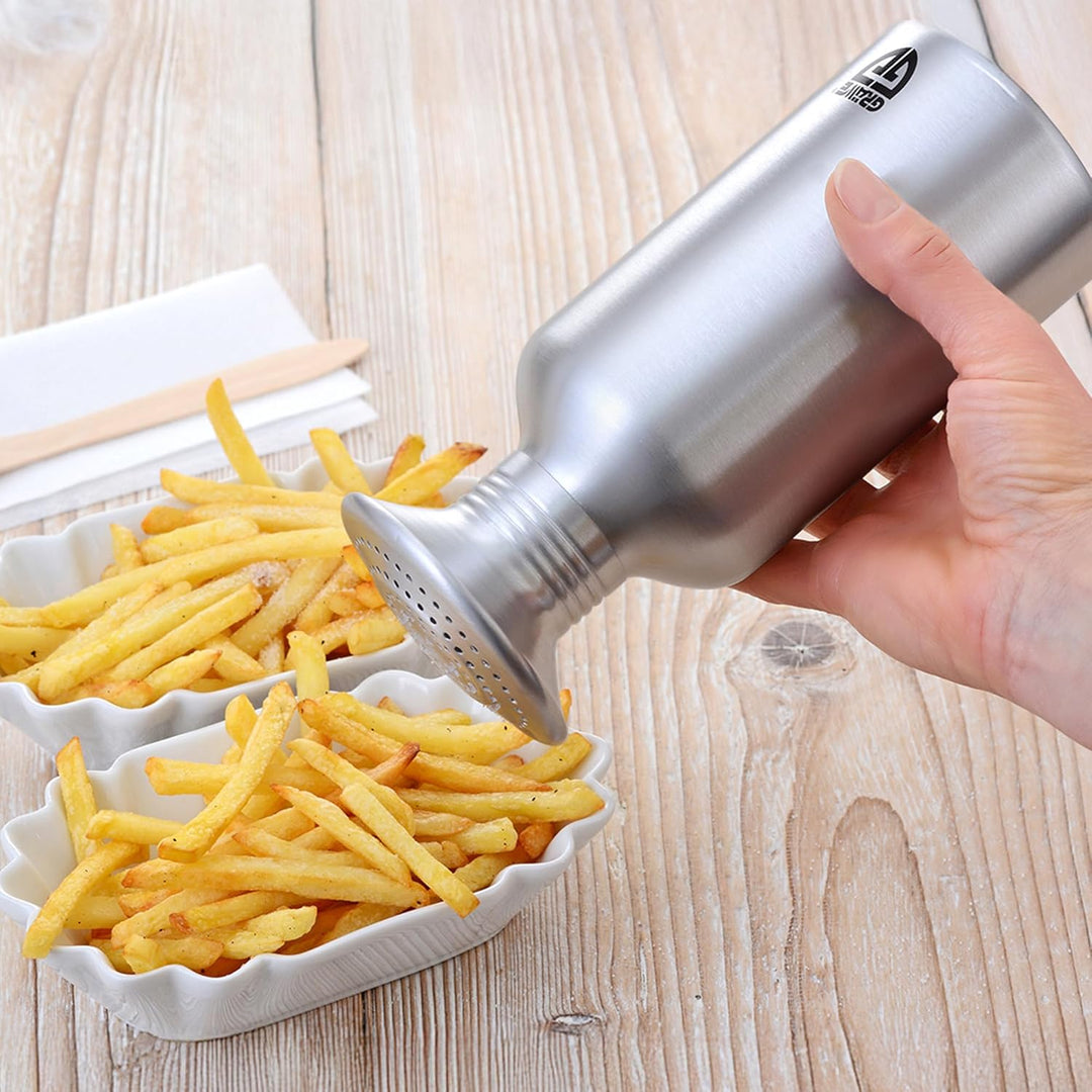 GRÄWE 4er Set Pommesstreuer aus Aluminium, Salzstreuer, Gewürzstreuer kein 4 Streuer, kein 4 Streuer