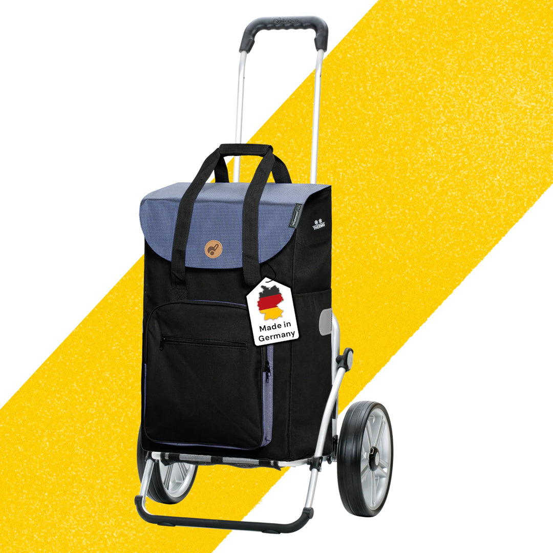 Andersen Einkaufstrolley - klappbar - 45 Liter - mit Kühlfach - Aufhängung für Einkaufswagen - belas