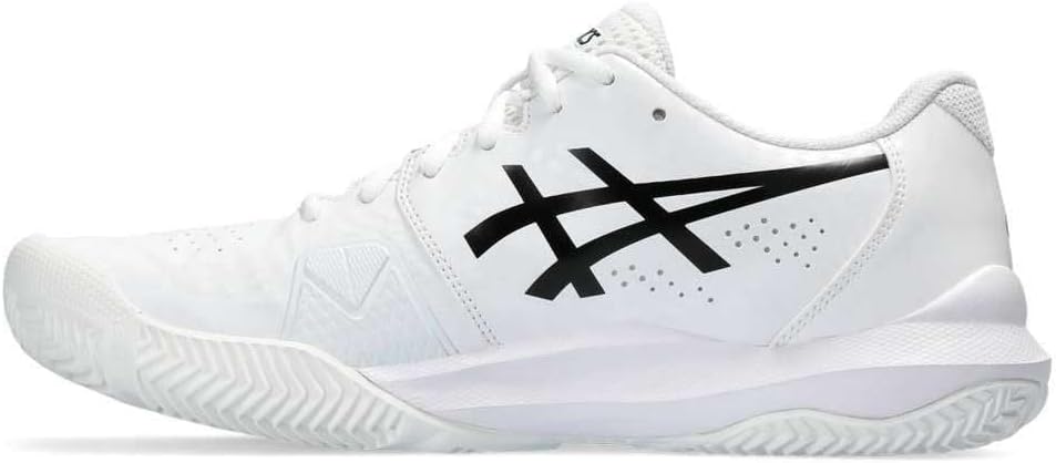 ASICS Damen Gel-Challenger 14 ClaySneaker 46 EU White Black, 46 EU White Black