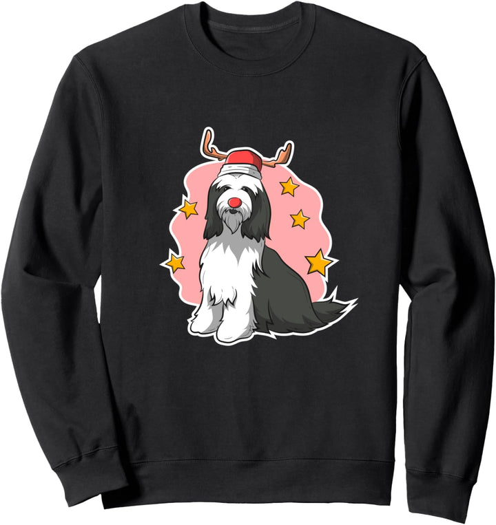 Weihnachten Bearded Collie Image Dog Sweatshirt