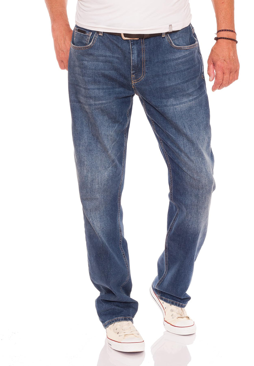 Miracle of Denim M.O.D Herren Jeans Thomas Comfort 30W / 30L Mid Blue, 30W / 30L Mid Blue