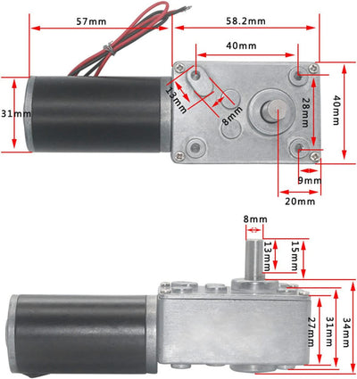 Schneckengetriebemotor Geräuscharm Hohe Torsionsgeschwindigkeit Reduzieren Sie den elektrischen Getr