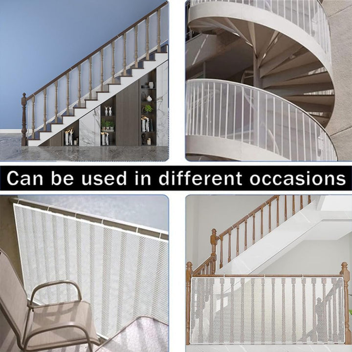 Treppen Schutznetz,4.5 Meter Kinder Sicherheitsnetz,Treppengeländer Sicherheitsnetz,Baby Balkonnetz,
