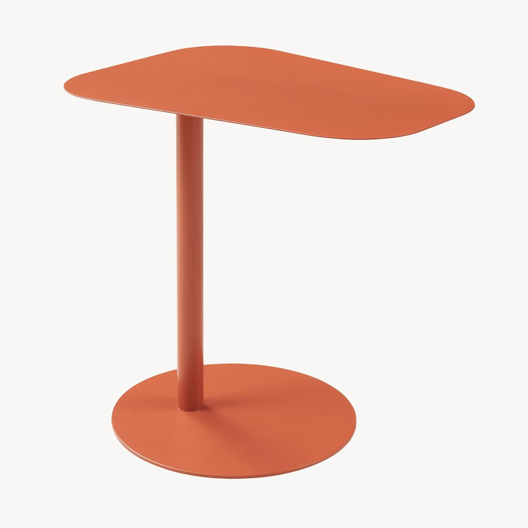 [en.casa] Beistelltisch Nastätten Gartentisch Couchtisch mit Metallgestell Sofatisch modernes Design