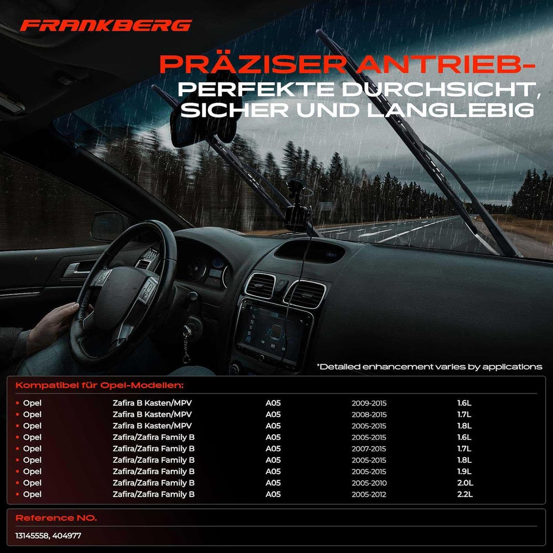 Frankberg 1x Wischermotor Scheibenwischermotor 12V 4-Polig Vorne Links oder Rechts Kompatibel mit Za