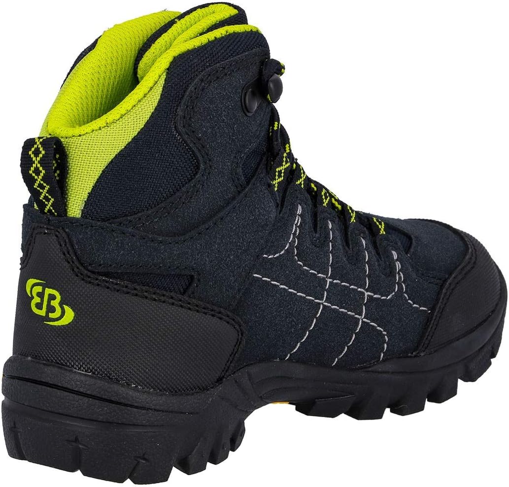 Brütting Unisex Kinder Mount Shasta Kids Hi Trekking-& Wanderstiefel, Marine Lemon