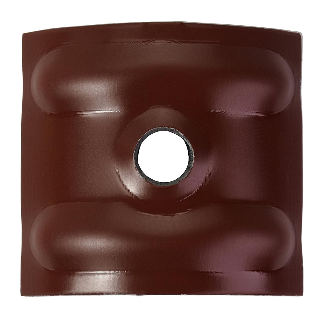 500 Kalotten Rotbraun RAL 8012 Aluminium 24° für Sinus Profil 76/18 Wellplatten Lichtplatten