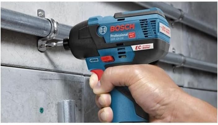 Bosch Professional 12V System Akku Drehschlagschrauber GDR 12V-110 (inkl. 2x3.0 Ah Akku, Schnelllade