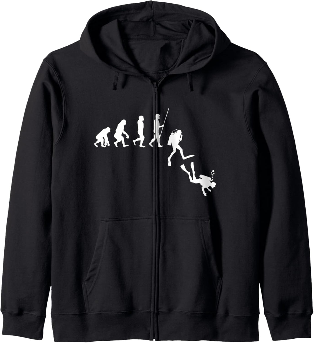Tauchen Evolution | Menschen Entwicklung Taucher Geschenk Kapuzenjacke