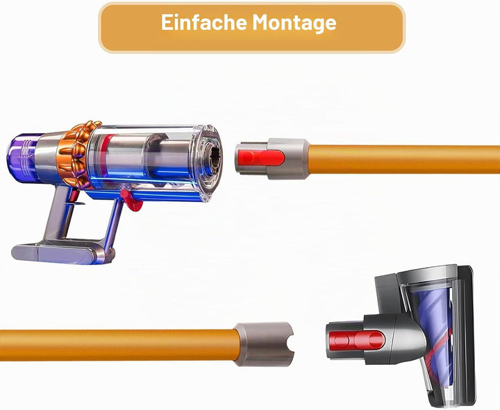 Qygba Ersatzteile Verlängerungsrohr für Dyson V7 V8 V10 V11 V15 Staubsauger, Saugrohr Länge 73 cm, R