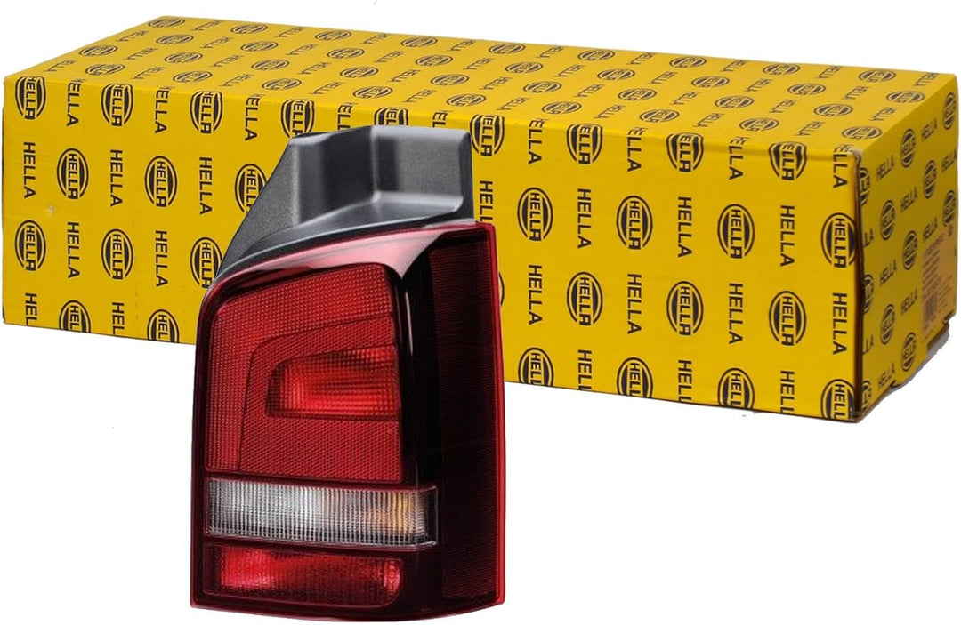 HELLA 2SK 010 318-091 Heckleuchte - Glühlampe - getönt/glasklar/rot - links - für u.a. VW T5 (7Hb,7H