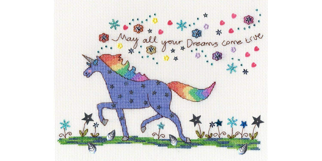 Bothy Threads Kreuzstich-Set "Liebe Träume", 25x18cm, XKA14, Zählmuster