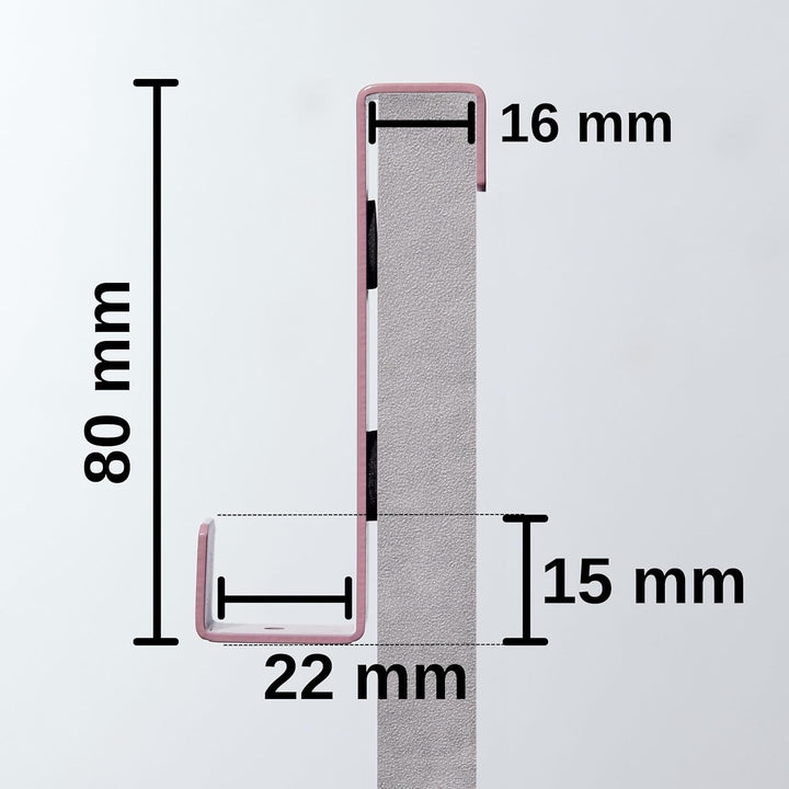 DEKAZIA® 8 Türhaken Kinderzimmer rosa | Türgarderobe Kinder | Türhaken zum Einhängen | Kleiderhaken