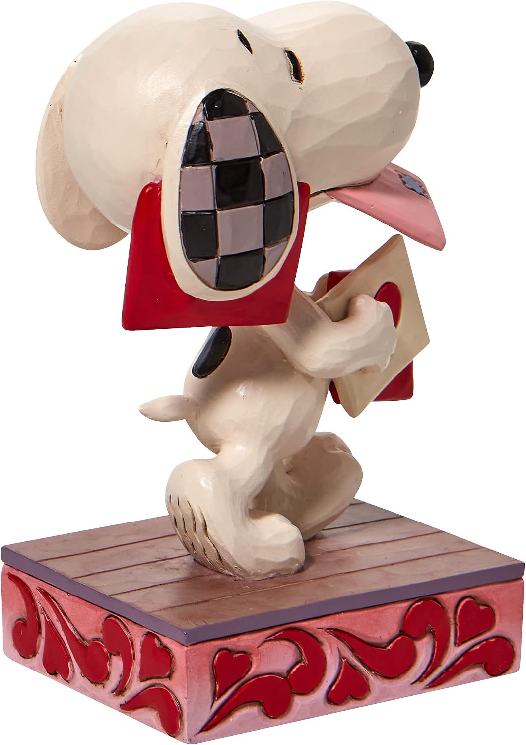 Enesco Jim Shore Peanuts Snoopy Holding Valentines Figur, 11,9 cm, mehrfarbig