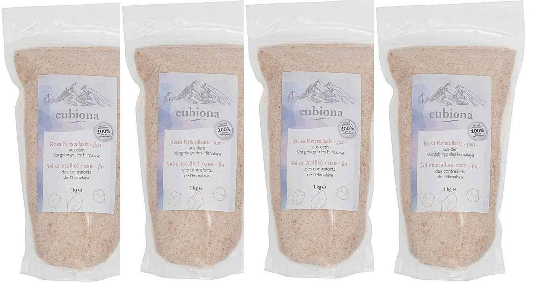 Eubiona Himalaya Salz, gemahlen, Salt Range Pakistan, 4 x 1kg