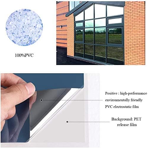 Linarun Spiegelfolie Selbstklebend Fenster Sonnenschutzfolie Sichtschutz Wärmeisolierung Dachfenster