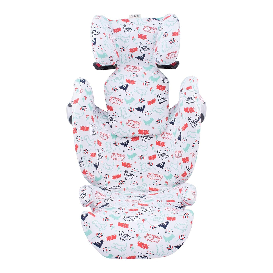 JYOKO KIDS Bezug für Autositz Kompatibel mit Cybex Solution M und Pallas B - Fix (DINO PARTY), DINO