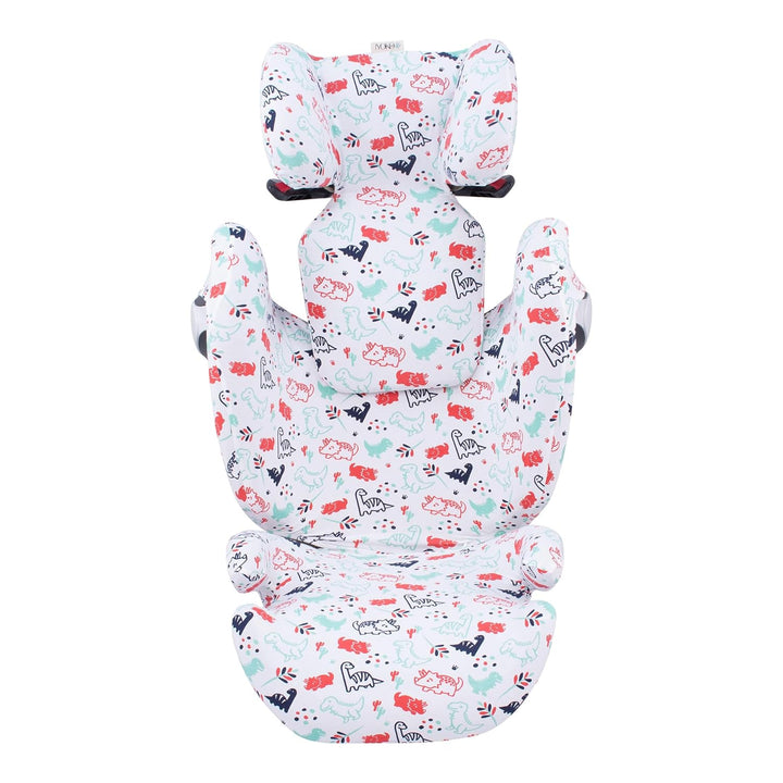 JYOKO KIDS Bezug für Autositz Kompatibel mit Cybex Solution M und Pallas B - Fix (DINO PARTY), DINO