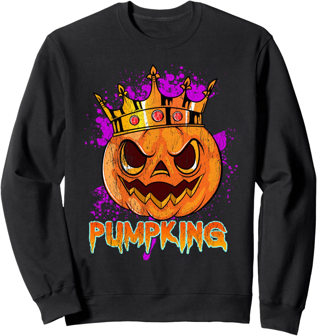 König Kürbis Halloween Geschenk für Freund Sweatshirt