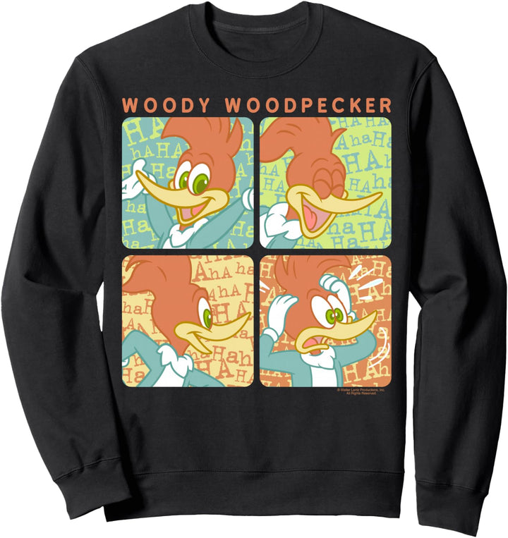 Woody Woodpecker Laughing Panel Poster Sweatshirt