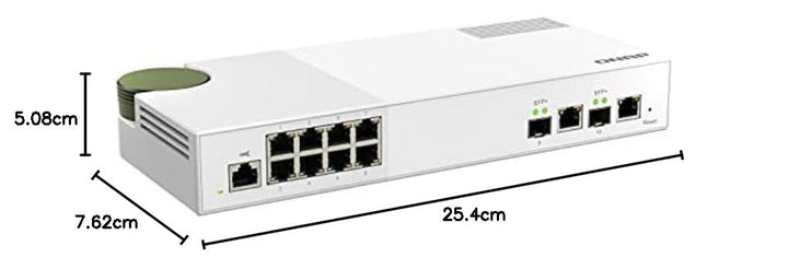 QNAP QSW-M2108-2C - 2 x 10GbE SFP+/RJ45 Combo Ports & 8 x 2.5GbE (RJ45) Ports - Entry-level 10GbE an