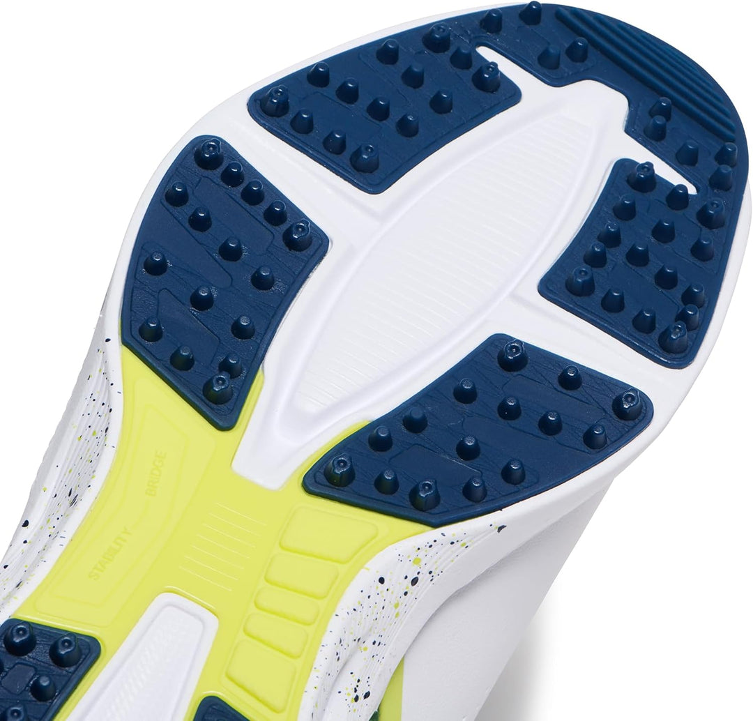 FootJoy Herren Fj Fuel Previous Season StyleGolfschuh 40 EU Weit Weiss Blau Grün, 40 EU Weit Weiss B