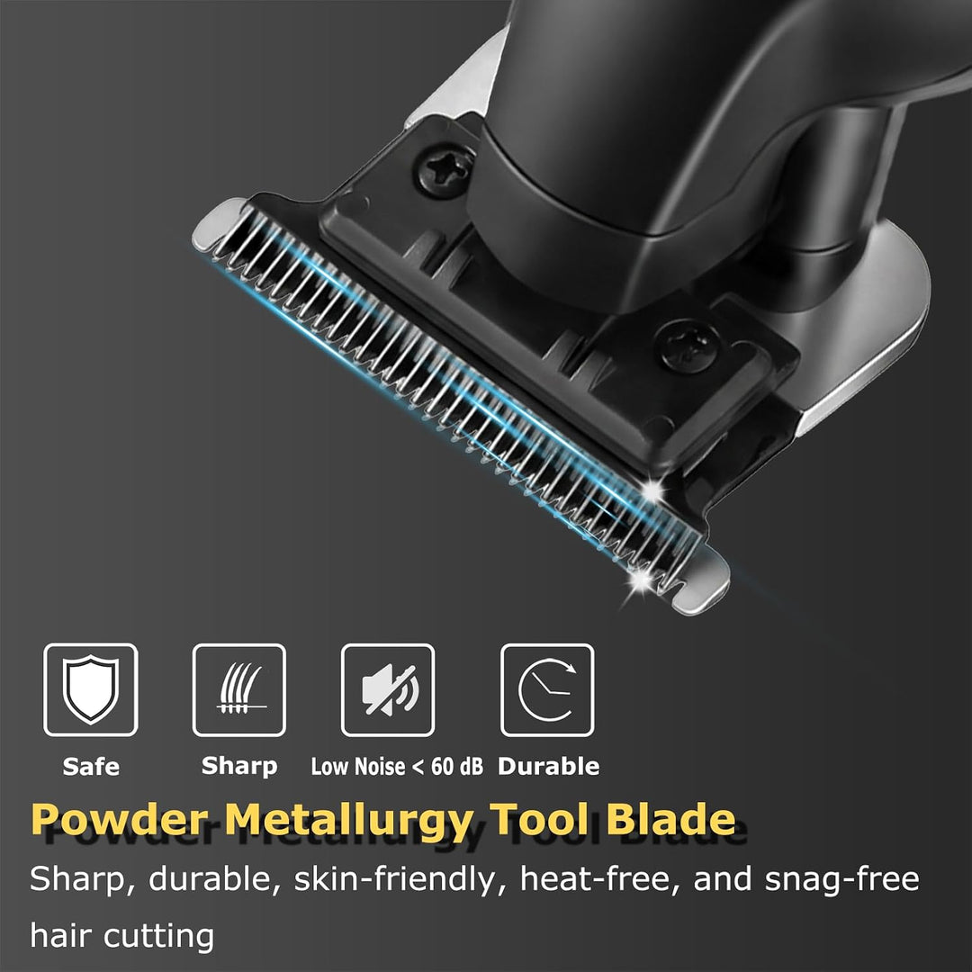 KEMEI 2 in 1 Haartrimmer & Folienrasierer Set fur Manner, Kabelloser T Blade Bart Trimmer und Rasier