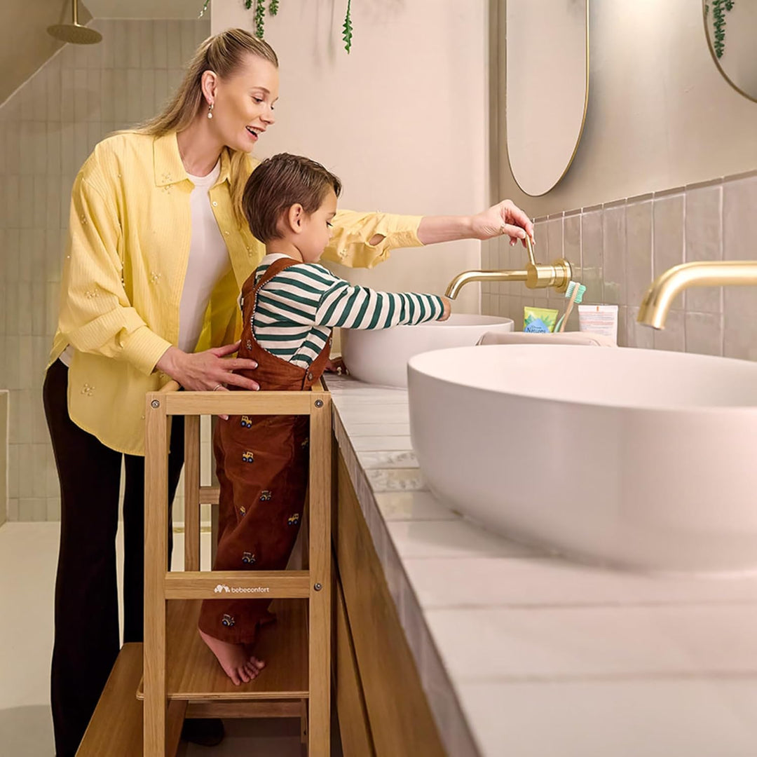 Bebeconfort Nola, Montessori Lernturm Kinder, 1,5–6 Jahre (bis zu 30 kg), 3 Höhenstufen, geprüfte Si