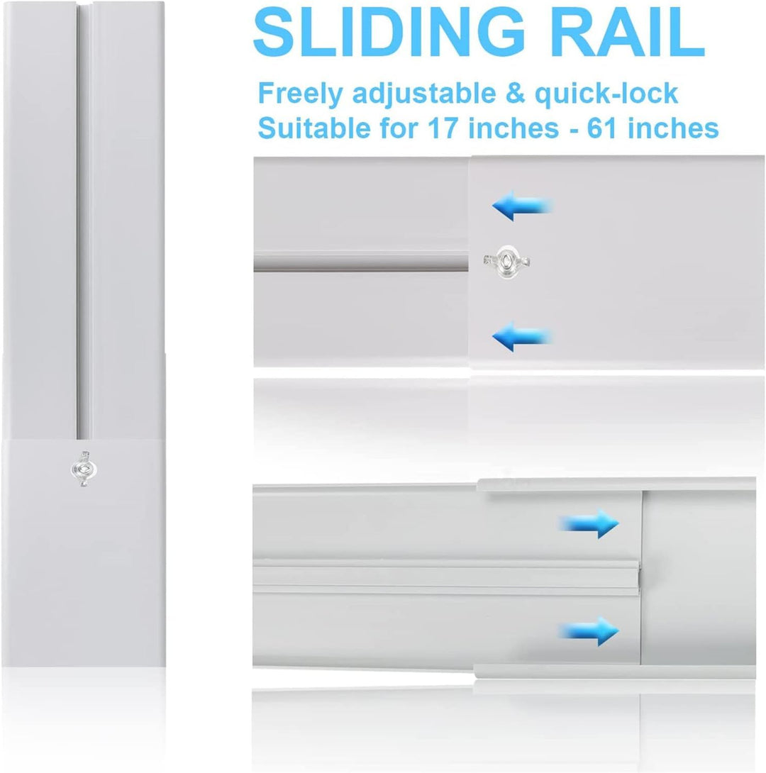 LINGKY Fensterabdichtung Platte für Mobile klimageräte, Einstellbare Fenster Kit Platte für Abluftsc