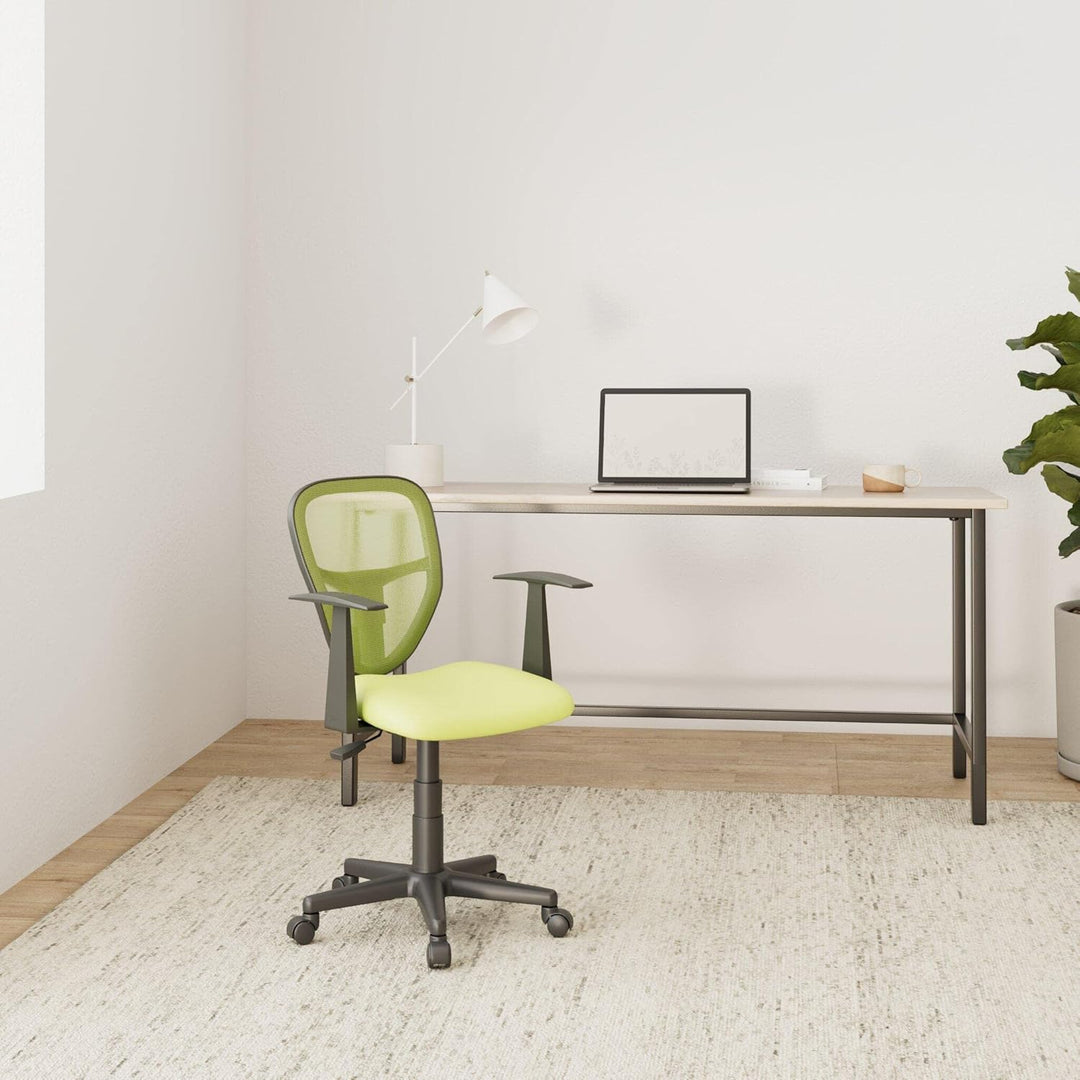 CARO-Möbel Schreibtischstuhl Kinderdrehstuhl Bürostuhl Drehstuhl Studio in grün mit Armlehnen, höhen