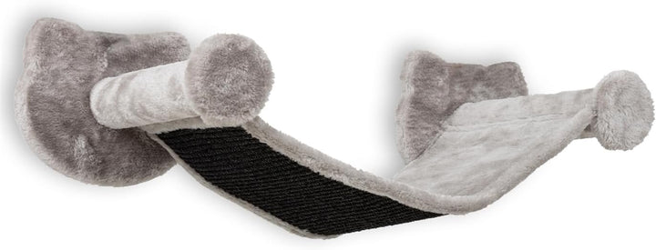 VOSS.PET Hängematte „Irma“ für Katzen, Liegematte mit Plüschstoff, zur Wandmontage