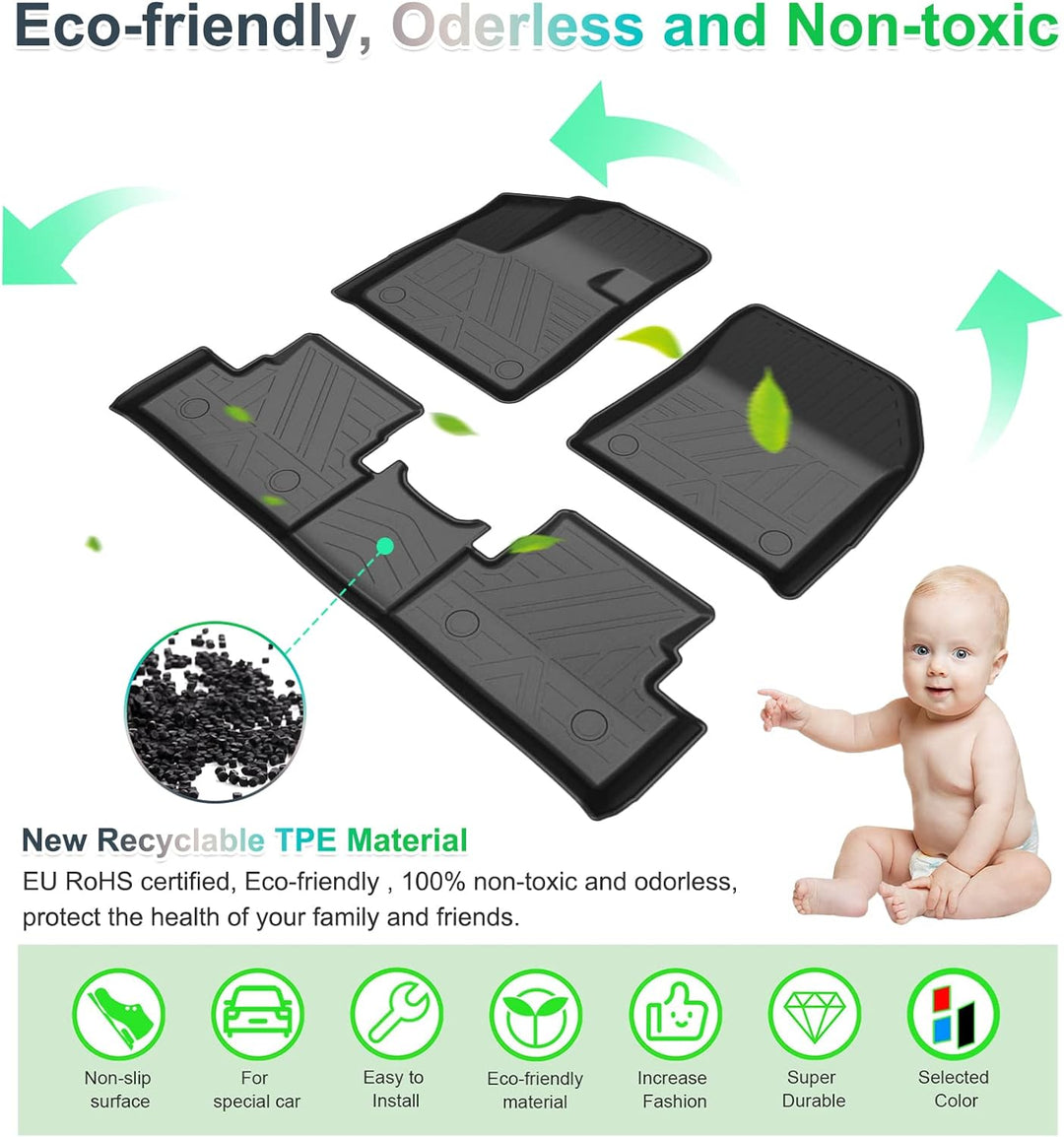 GAFAT Ci-troen C5 Aircross 2018-2023 2024 Fussmatten, C5 Aircross Fussmatten Gummimatten Original, 3