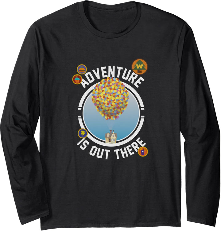 Disney Pixar Up Adventure House Circle Logo Langarmshirt