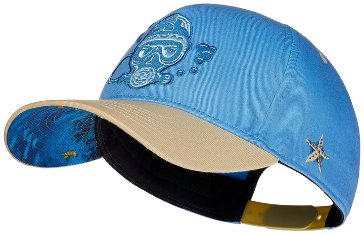 Cadency® Baseball Cap Diver, Damen und Herren Tauchercap, Blau, Unisex, Grössenverstellbar