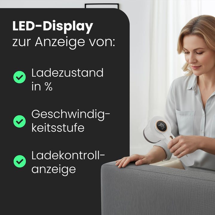 ProfiCare® Fusselrasierer elektrisch | Fusseln und kleine Knötchen/Pilling entfernen | mit Akku | fü