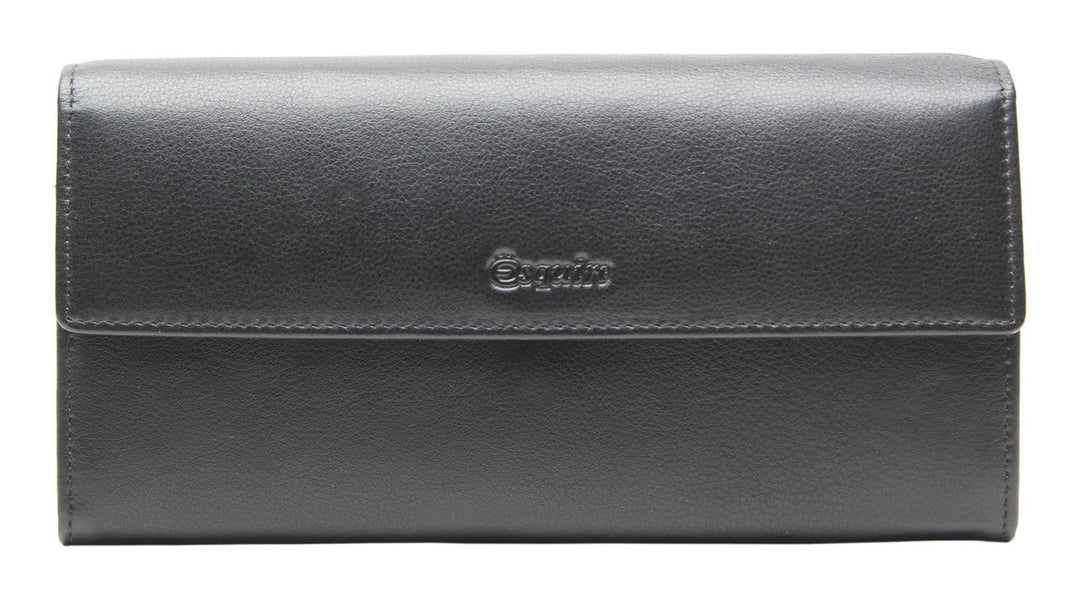 Esquire Viktoria Geldbörse RFID Leder 18,5 cm Schwarz Einheitsgrösse, Schwarz Einheitsgrösse